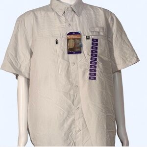 Men's Casual Light Gray Button Down Shirt